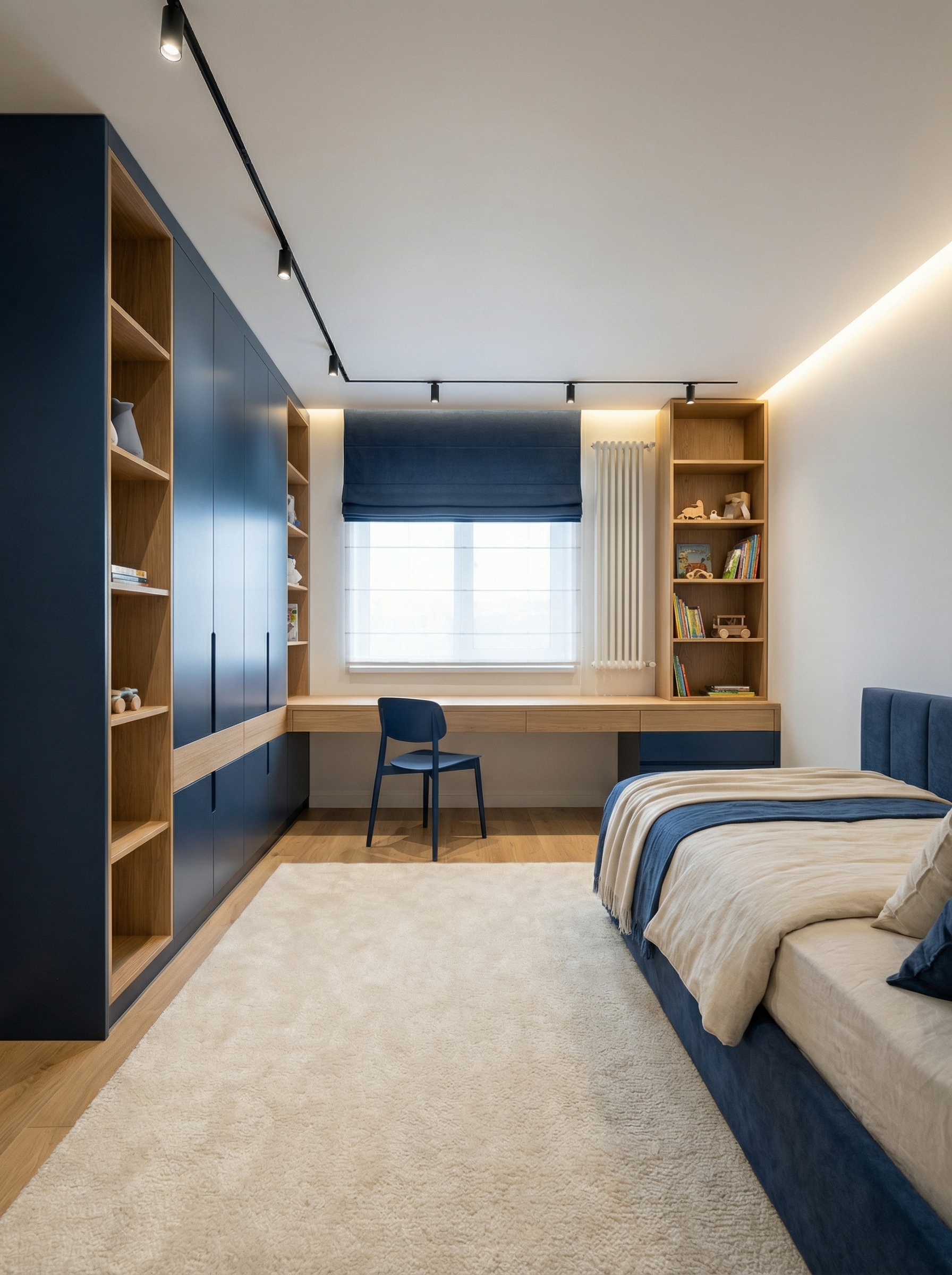 Дизайн детской в стиле Минимализм — фото интерьера от нейросети RoomGPT