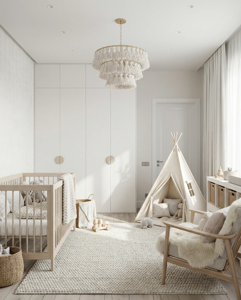 Дизайн интерьера в стиле Хюгге — Детская от нейросети RoomGPT