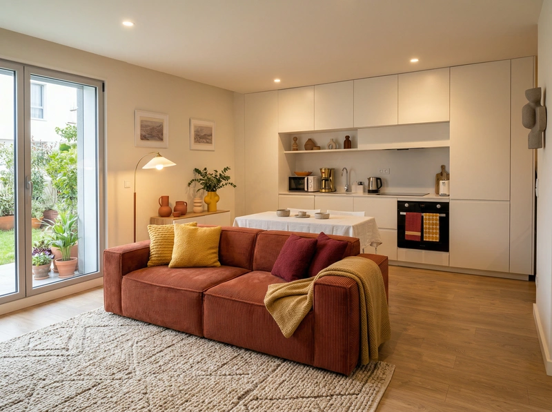 Дизайн интерьера в стиле Хюгге — Гостиная от нейросети RoomGPT