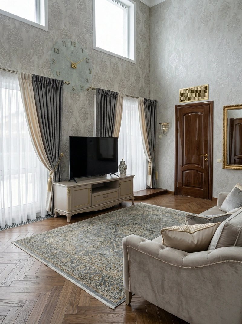 Дизайн интерьера в стиле Классика — Гостиная от нейросети RoomGPT