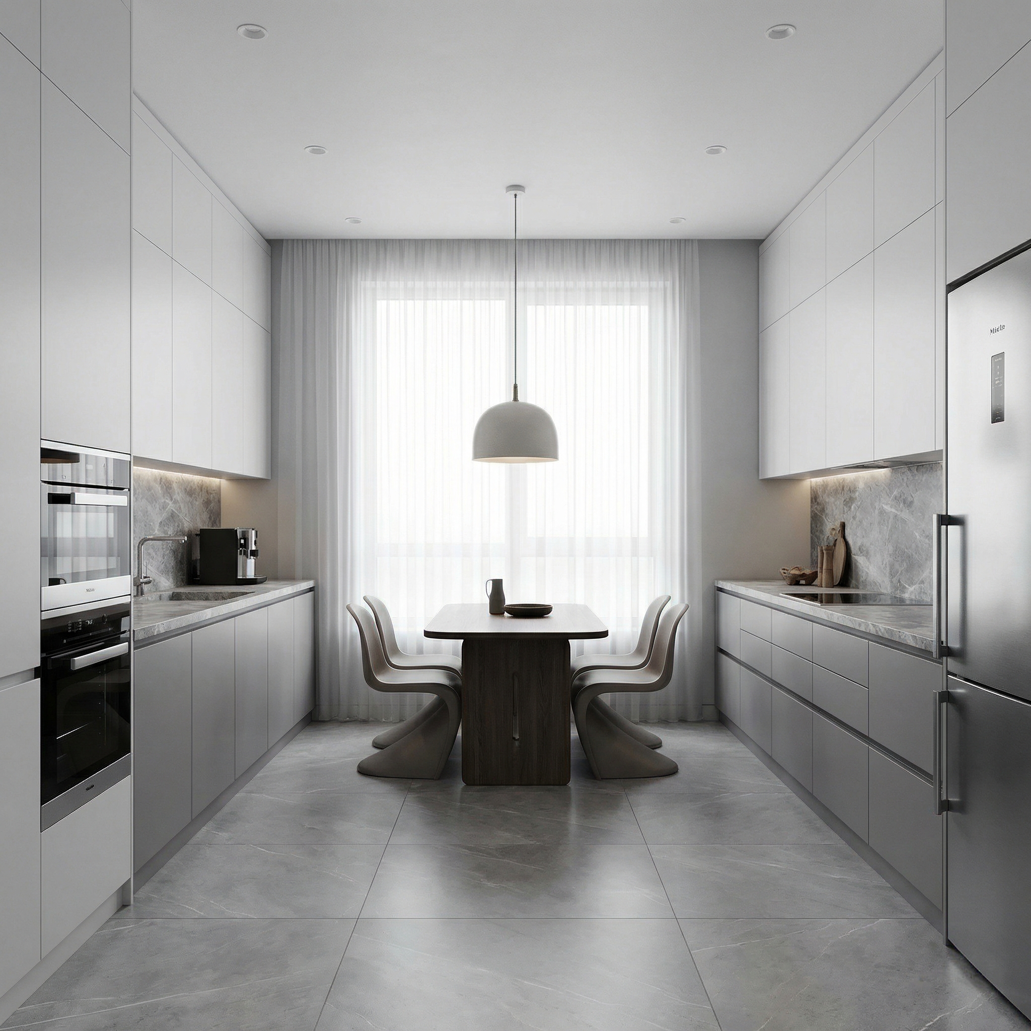 Дизайн кухни в стиле Минимализм — фото интерьера от нейросети RoomGPT