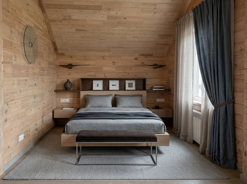 Дизайн спальни в стиле Минимализм — фото интерьера от нейросети RoomGPT