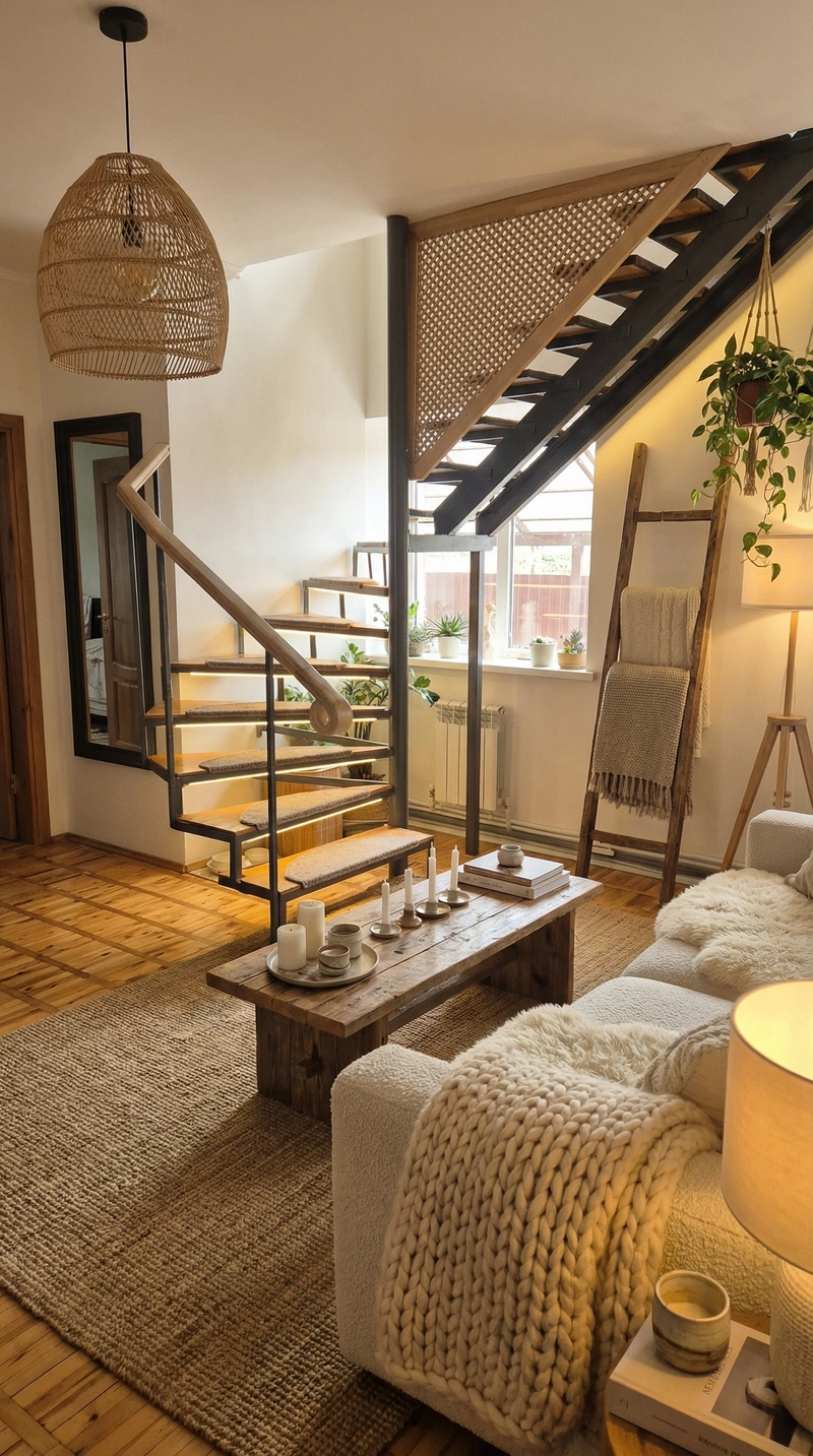 Дизайн интерьера в стиле Хюгге — Гостиная от нейросети RoomGPT