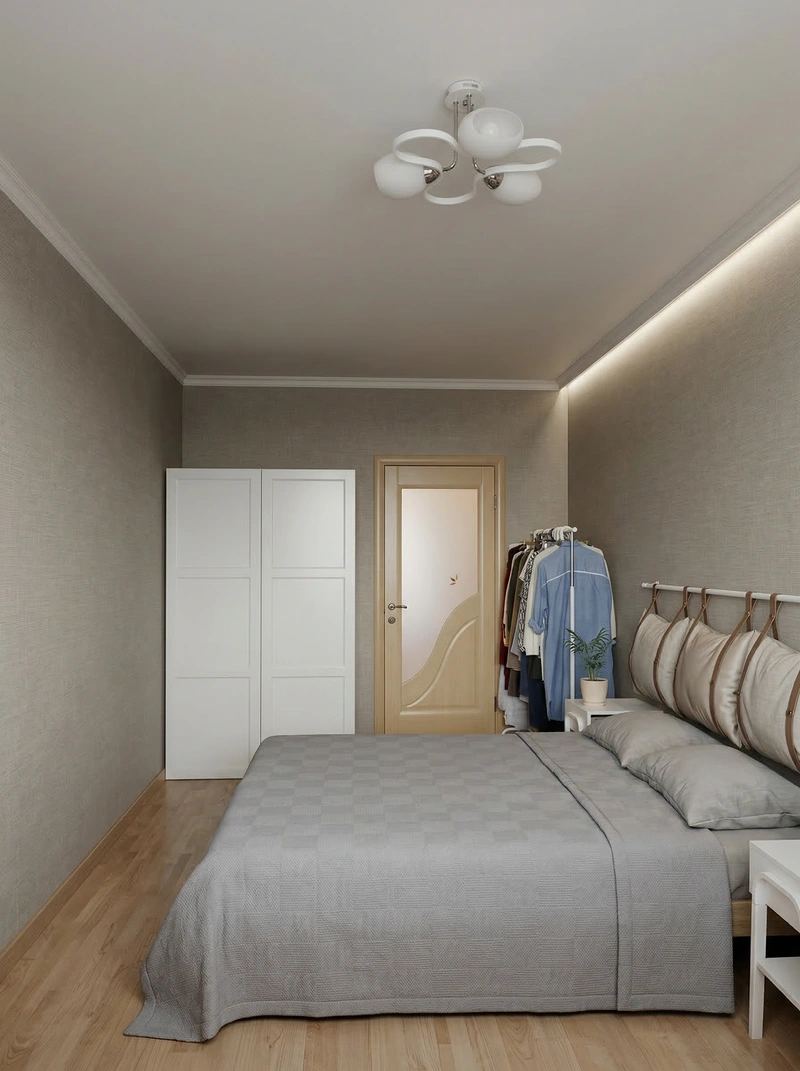Дизайн интерьера в стиле Минимализм — Спальня от нейросети RoomGPT