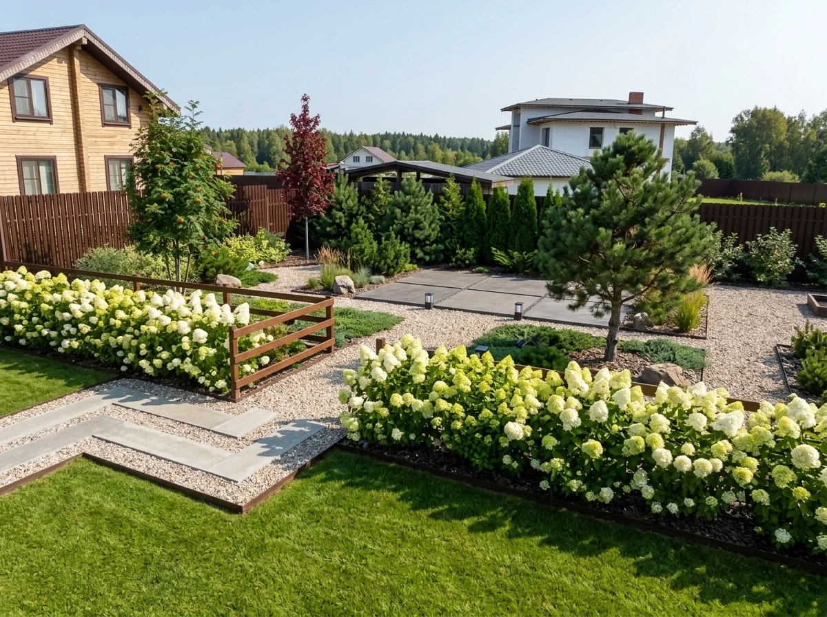 Ландшафтный дизайн в стиле Сканди — Участок от нейросети RoomGPT