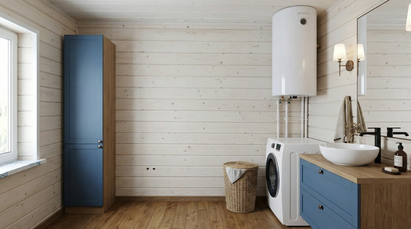 Дизайн интерьера в стиле Эклектика — Ванная от нейросети RoomGPT