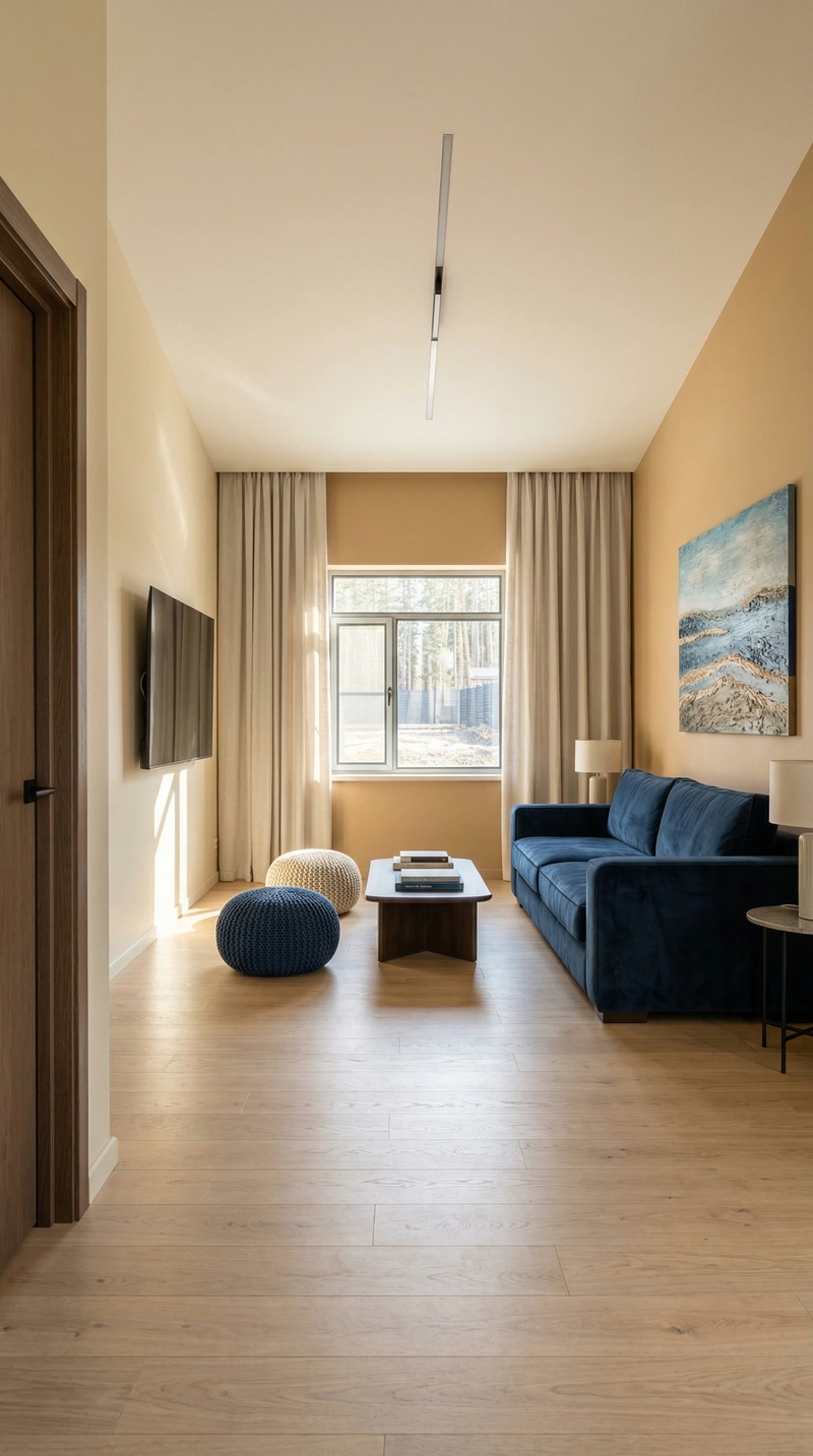 Дизайн гостиной в стиле Без стиля — фото интерьера от нейросети RoomGPT