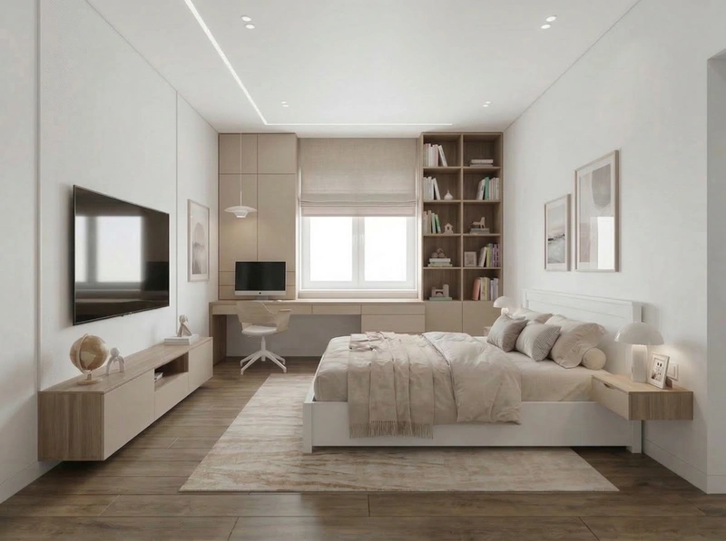 Дизайн детской в стиле Минимализм — фото интерьера от нейросети RoomGPT