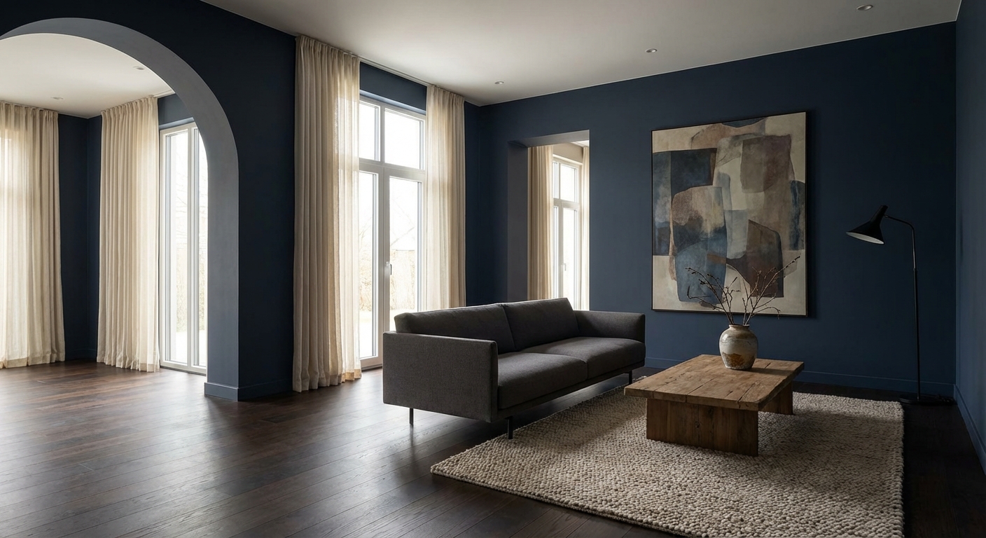 Дизайн гостиной в стиле Минимализм — фото интерьера от нейросети RoomGPT