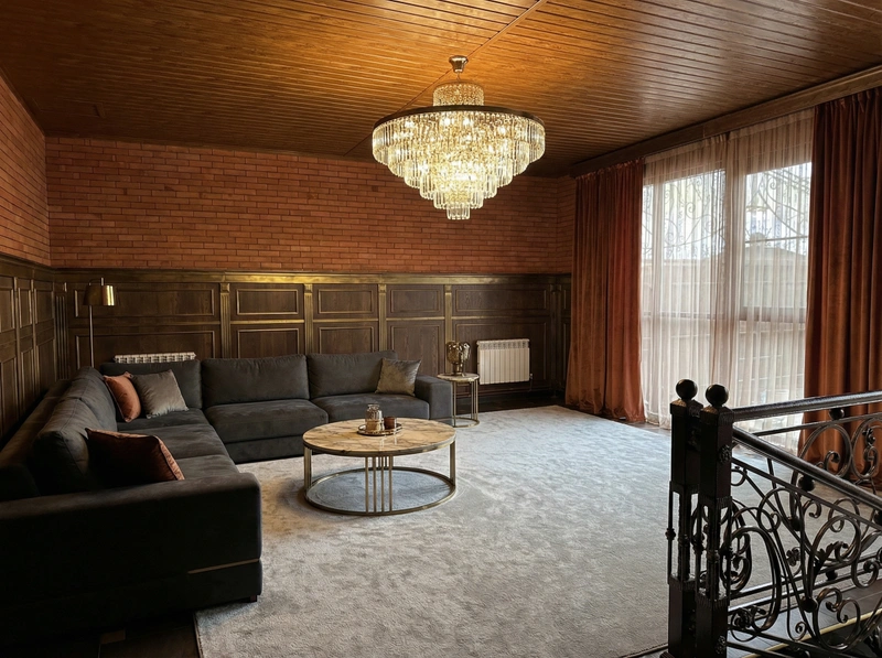 Дизайн интерьера в стиле Классика — Гостиная от нейросети RoomGPT