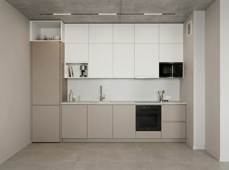 Дизайн кухни в стиле Минимализм — фото интерьера от нейросети RoomGPT