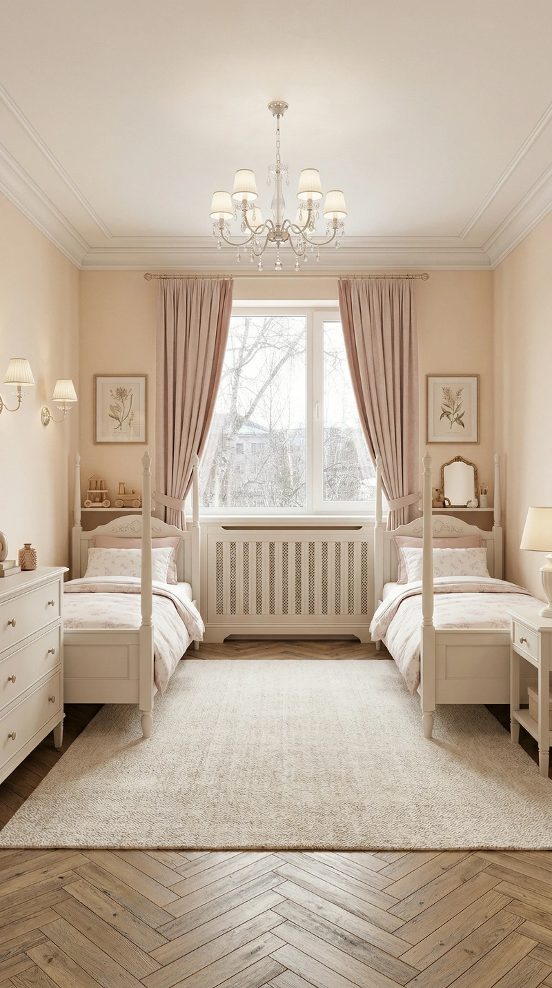 Дизайн интерьера в стиле Классика — Детская от нейросети RoomGPT