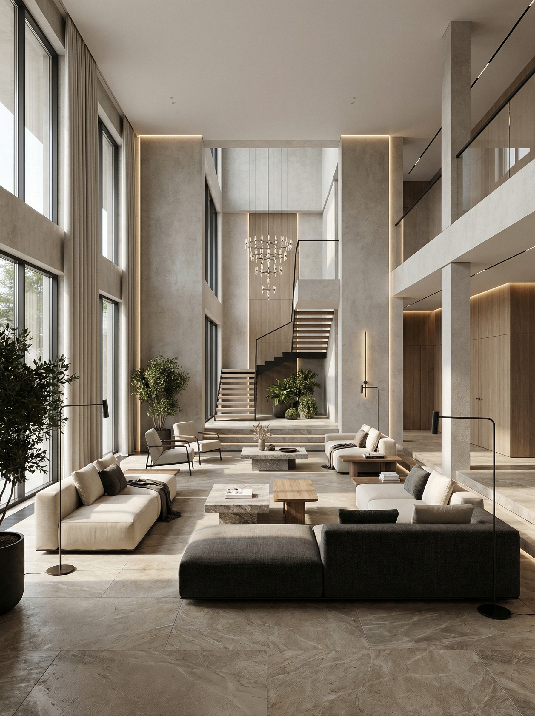 Дизайн гостиной в стиле Минимализм — фото интерьера от нейросети RoomGPT