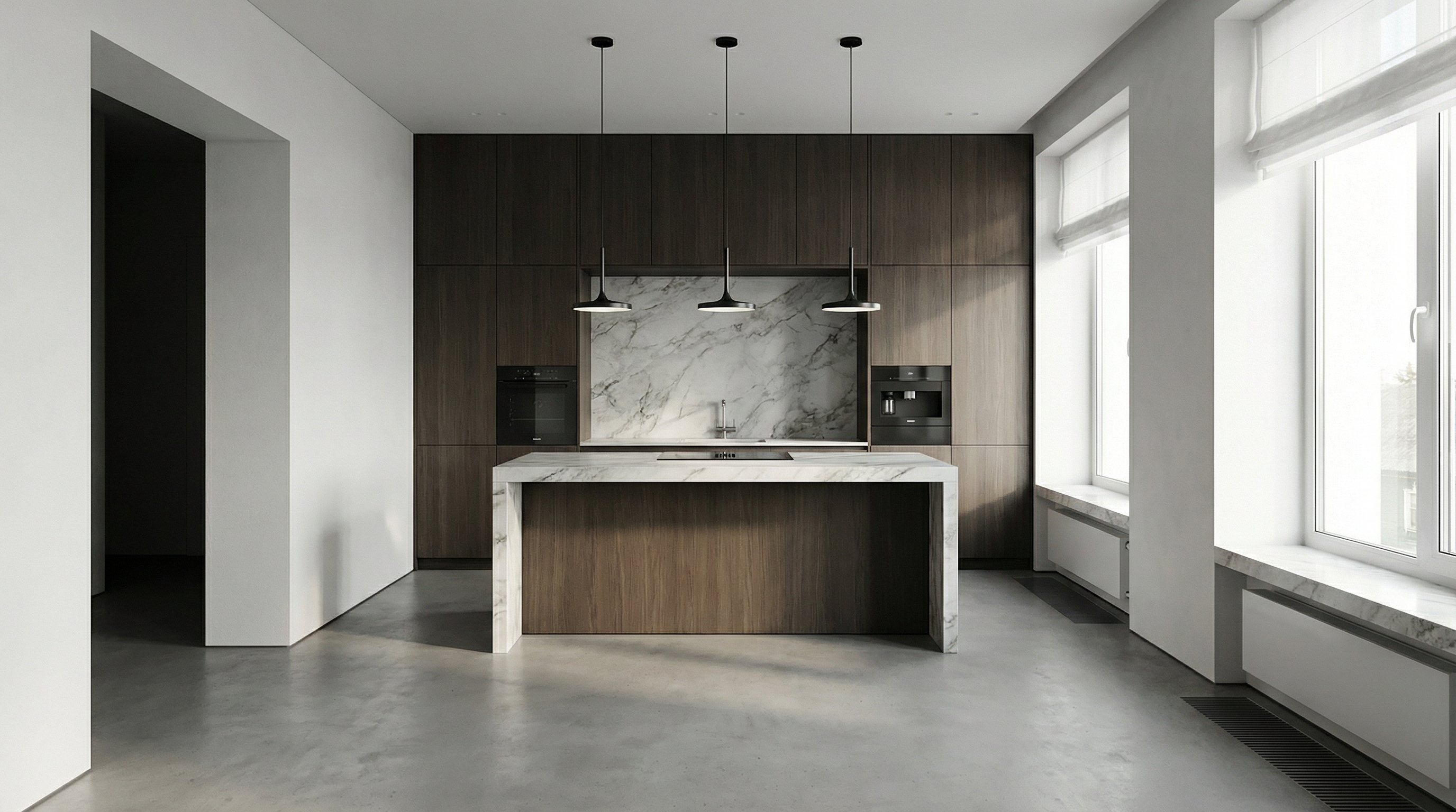 Дизайн кухни в стиле Минимализм — фото интерьера от нейросети RoomGPT