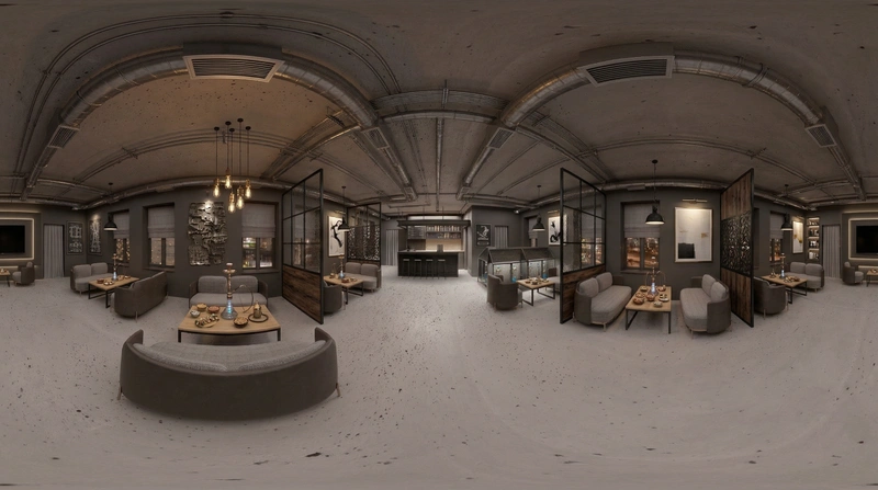 Дизайн гостиной в стиле Лофт — фото интерьера от нейросети RoomGPT