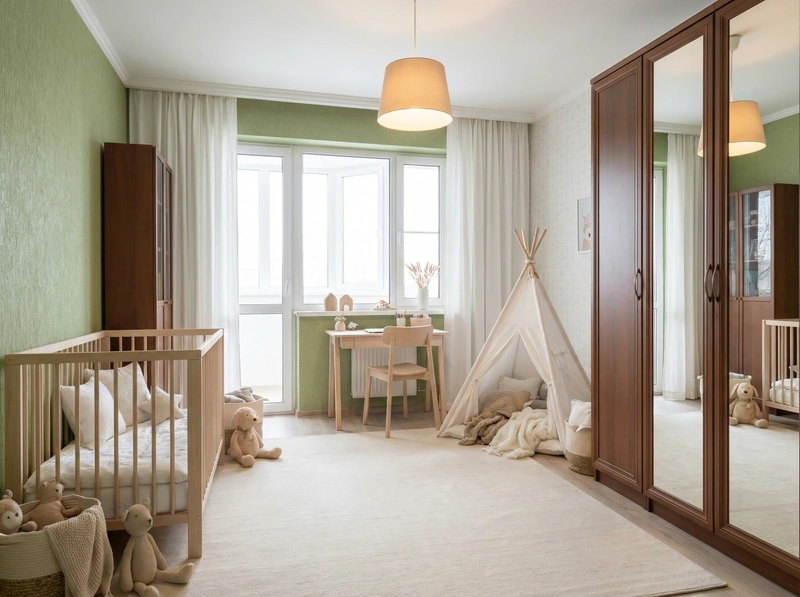 Дизайн интерьера в стиле Хюгге — Детская от нейросети RoomGPT