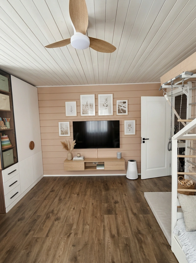 Дизайн интерьера в стиле Сканди — Детская от нейросети RoomGPT