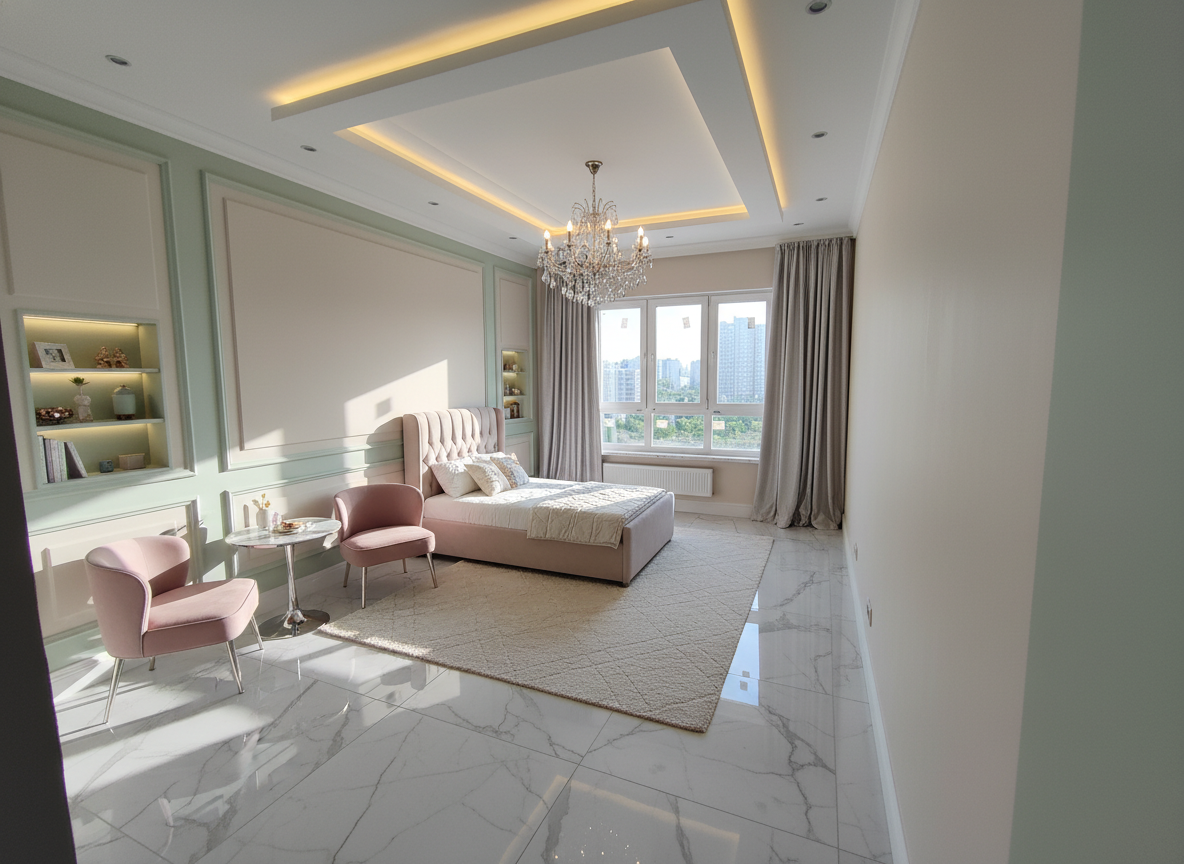 Дизайн детской в стиле Классика — фото интерьера от нейросети RoomGPT