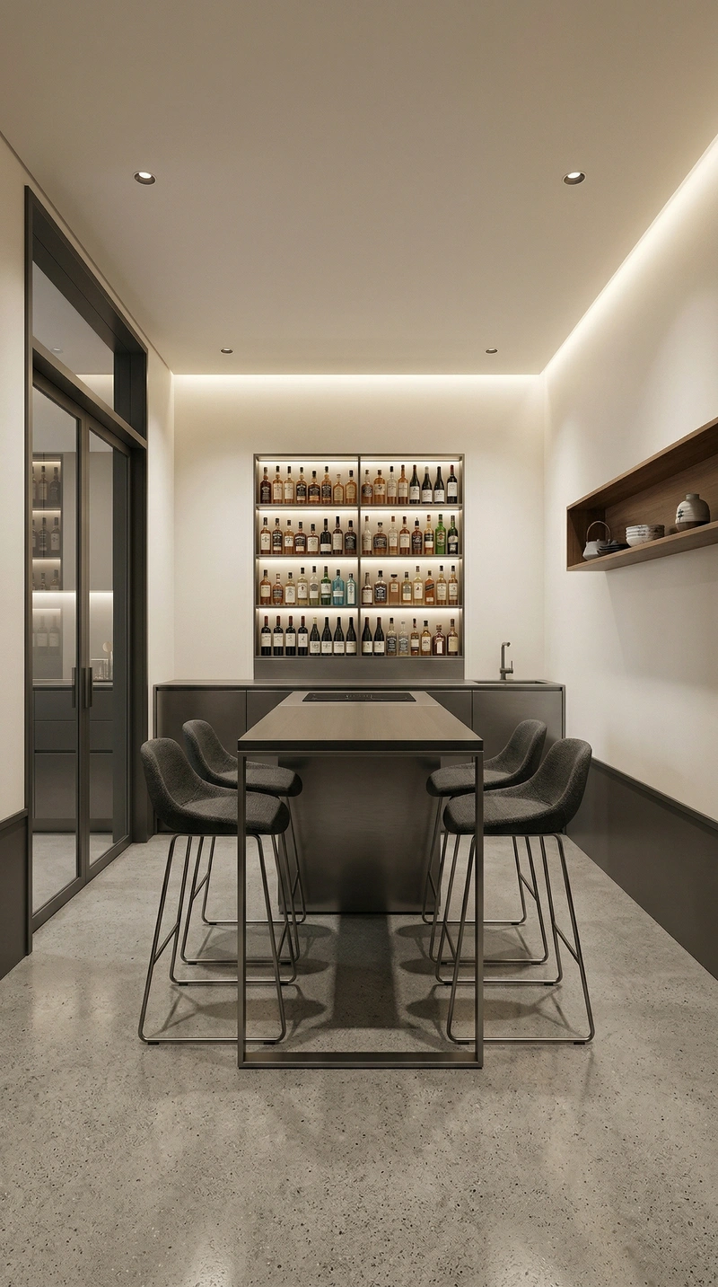 Дизайн кухни в стиле Минимализм — фото интерьера от нейросети RoomGPT