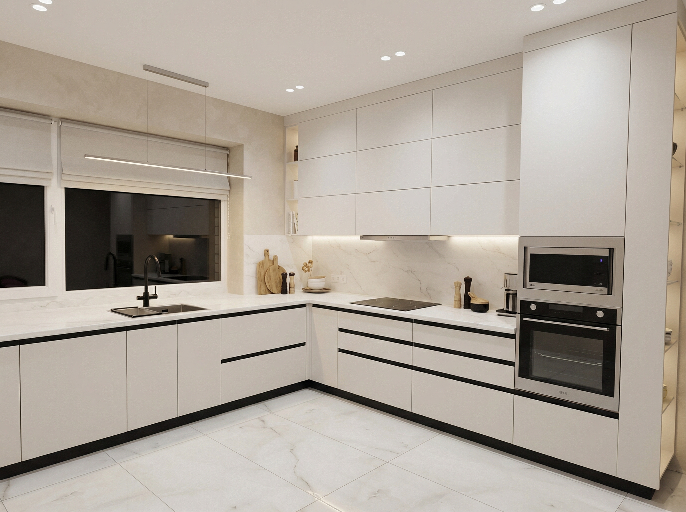 Дизайн кухни в стиле Минимализм — фото интерьера от нейросети RoomGPT