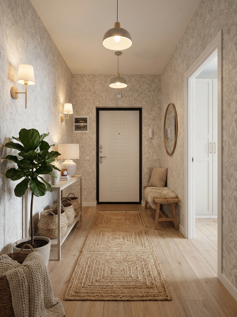 Дизайн интерьера в стиле Хюгге — Прихожая от нейросети RoomGPT