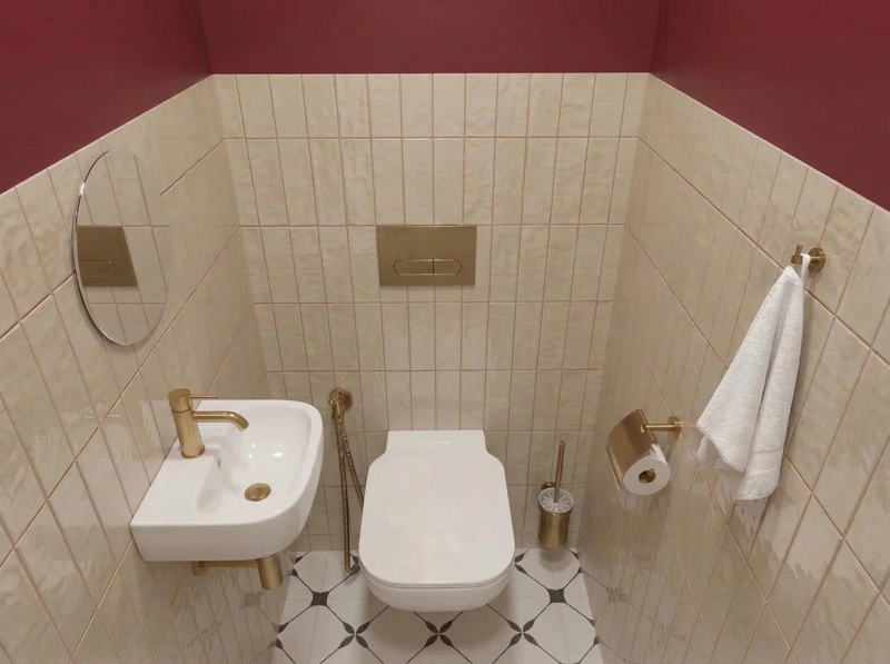 Дизайн ванной в стиле Без стиля — фото интерьера от нейросети RoomGPT