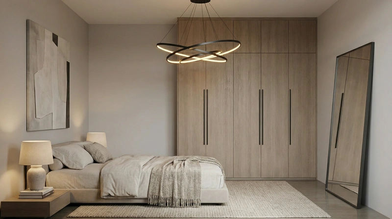 Дизайн спальни в стиле Минимализм — фото интерьера от нейросети RoomGPT