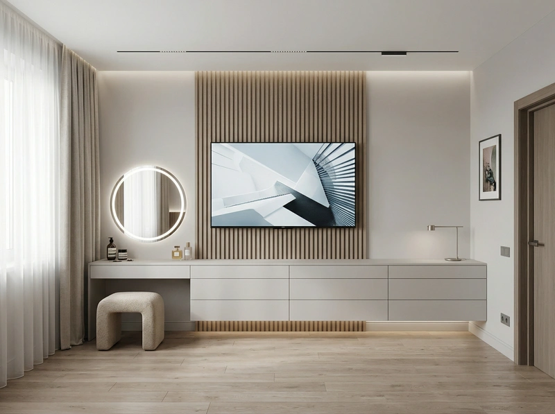 Дизайн спальни в стиле Минимализм — фото интерьера от нейросети RoomGPT