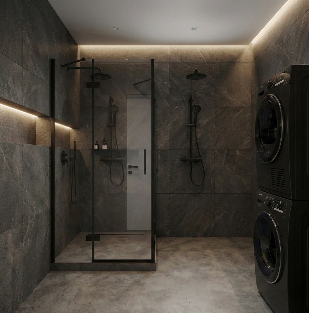 Дизайн ванной в стиле Минимализм — фото интерьера от нейросети RoomGPT