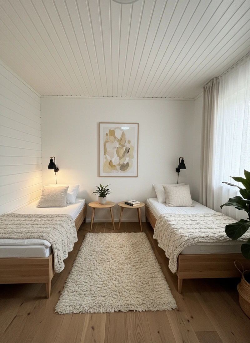 Дизайн интерьера в стиле Хюгге — Спальня от нейросети RoomGPT