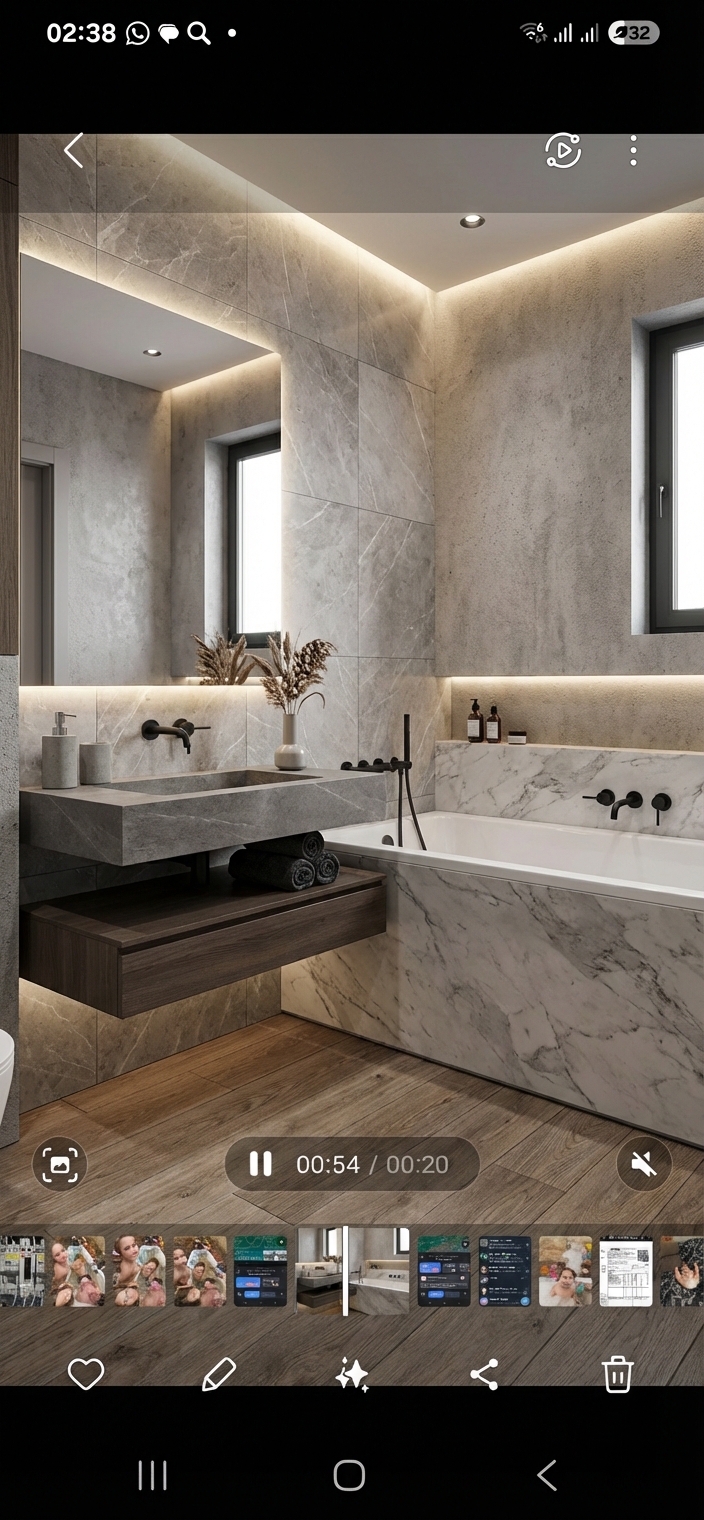 Дизайн ванной в стиле Минимализм — фото интерьера от нейросети RoomGPT