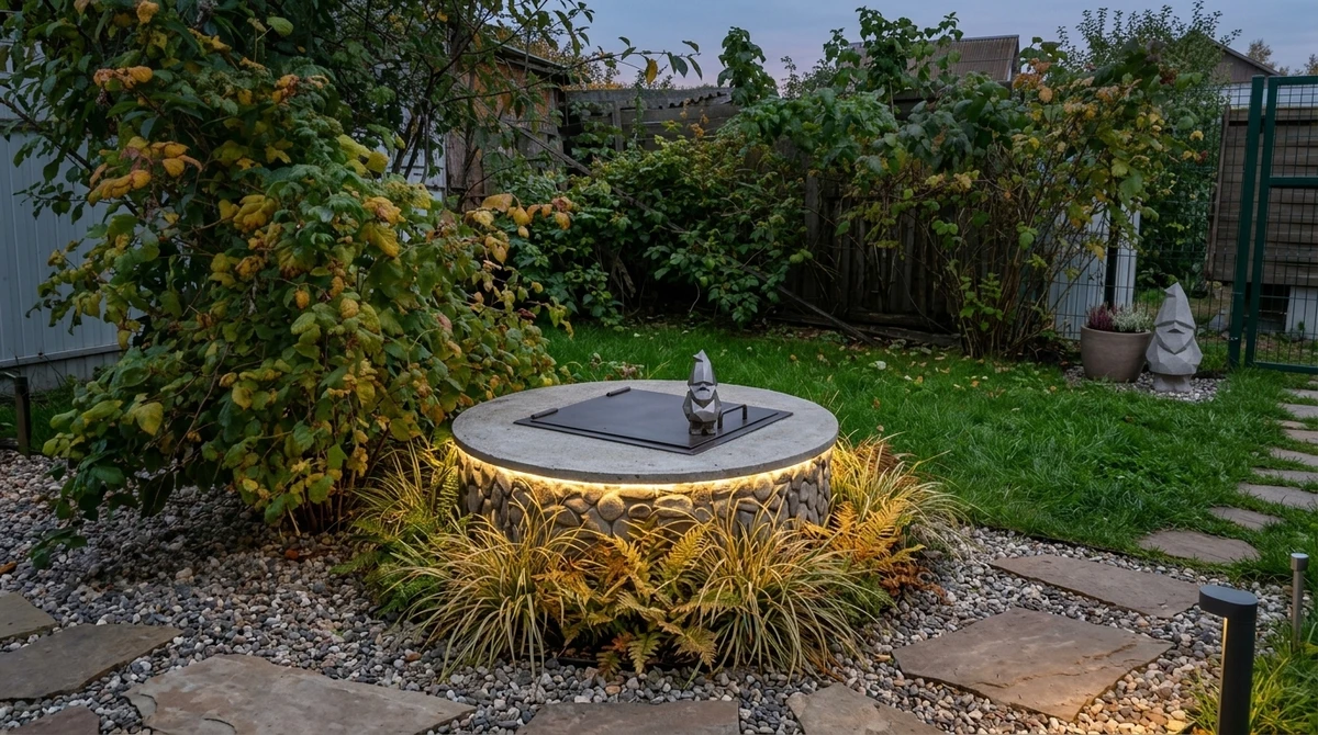 Дизайн участка в стиле Эко/Натуральный — фото участка от нейросети RoomGPT