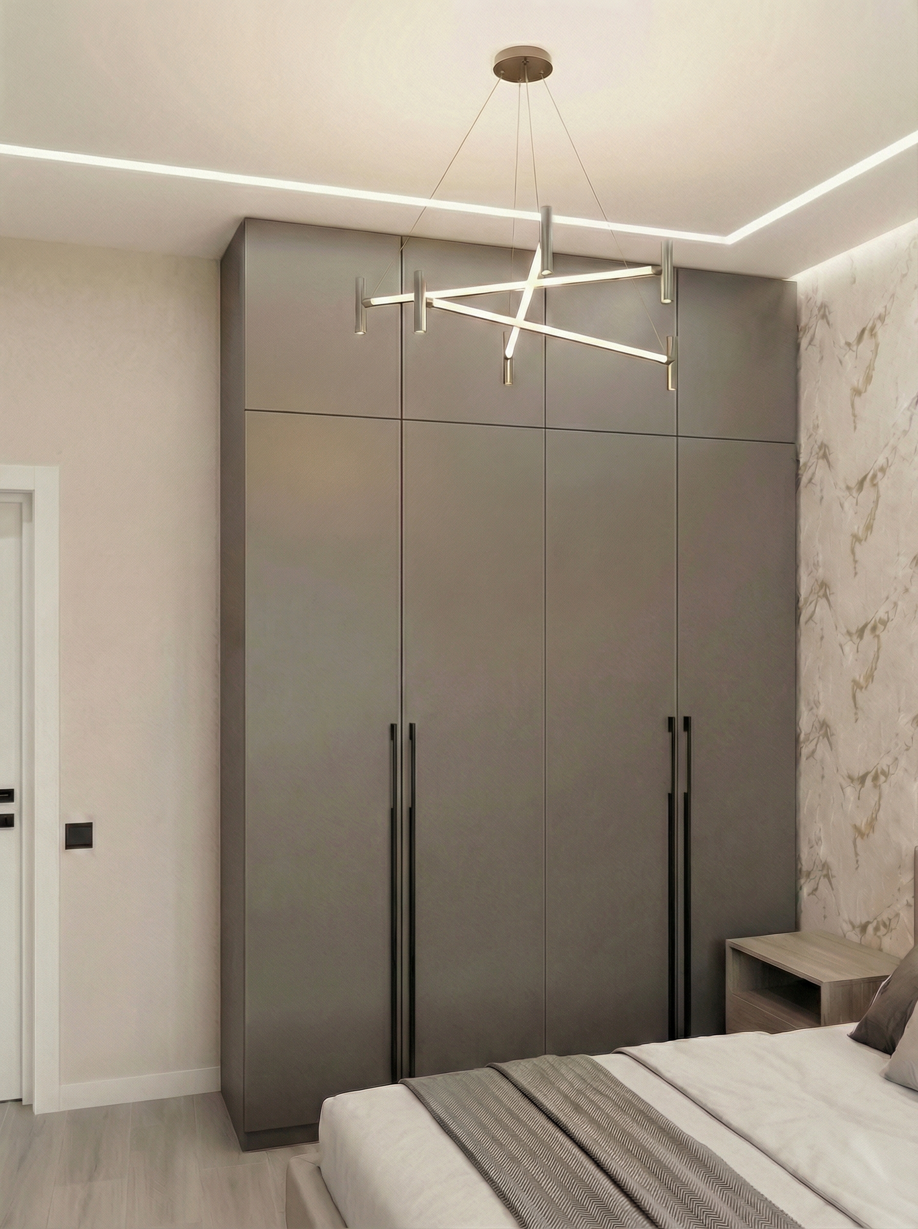 Дизайн спальни в стиле Минимализм — фото интерьера от нейросети RoomGPT