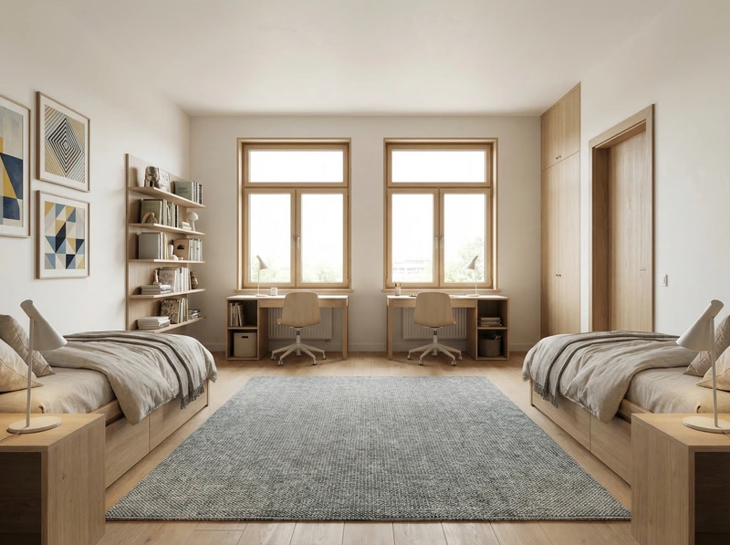 Дизайн детской в стиле Сканди — фото интерьера от нейросети RoomGPT