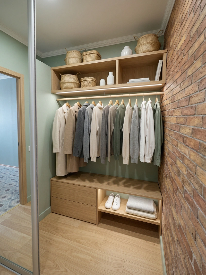 Дизайн спальни в стиле Сканди — фото интерьера от нейросети RoomGPT