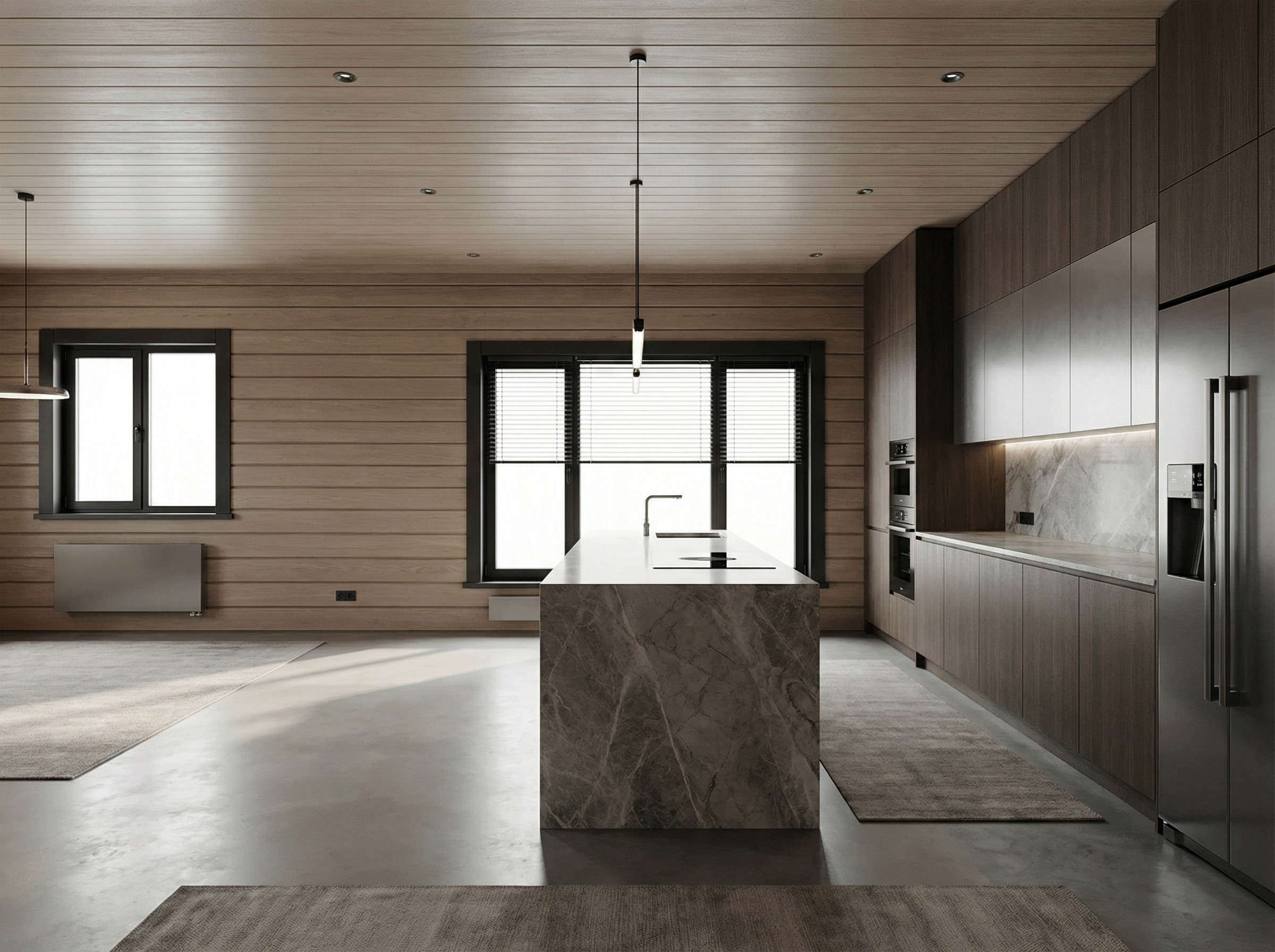 Дизайн кухни в стиле Минимализм — фото интерьера от нейросети RoomGPT