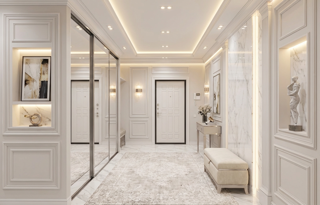 Дизайн гостиной в стиле Классика — фото интерьера от нейросети RoomGPT