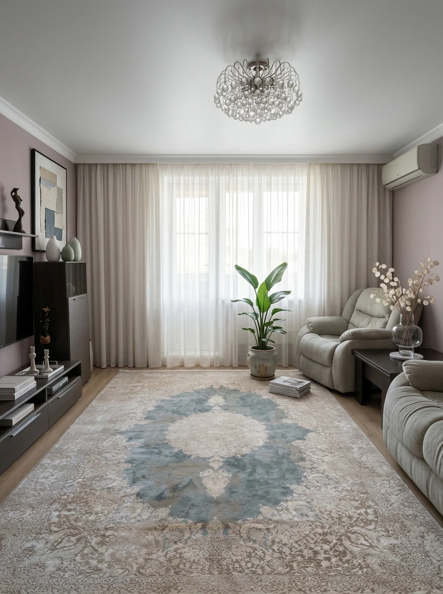Дизайн интерьера в стиле Минимализм — Гостиная от нейросети RoomGPT