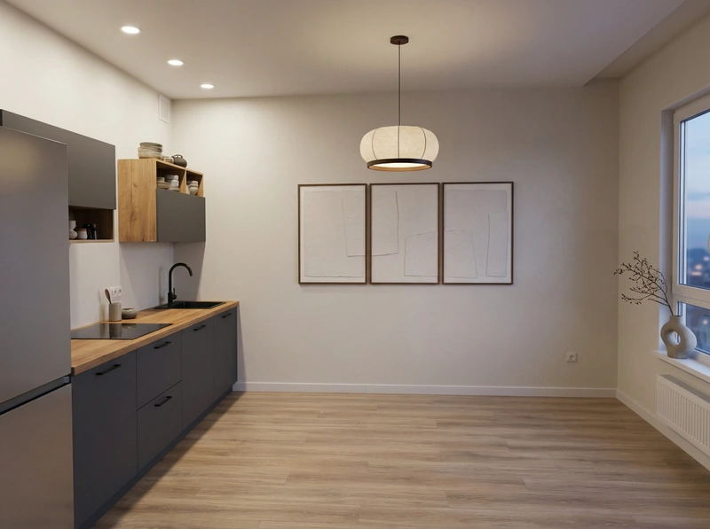 Дизайн гостиной в стиле Japandi — фото интерьера от нейросети RoomGPT