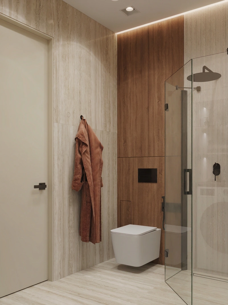 Дизайн ванной в стиле Минимализм — фото интерьера от нейросети RoomGPT