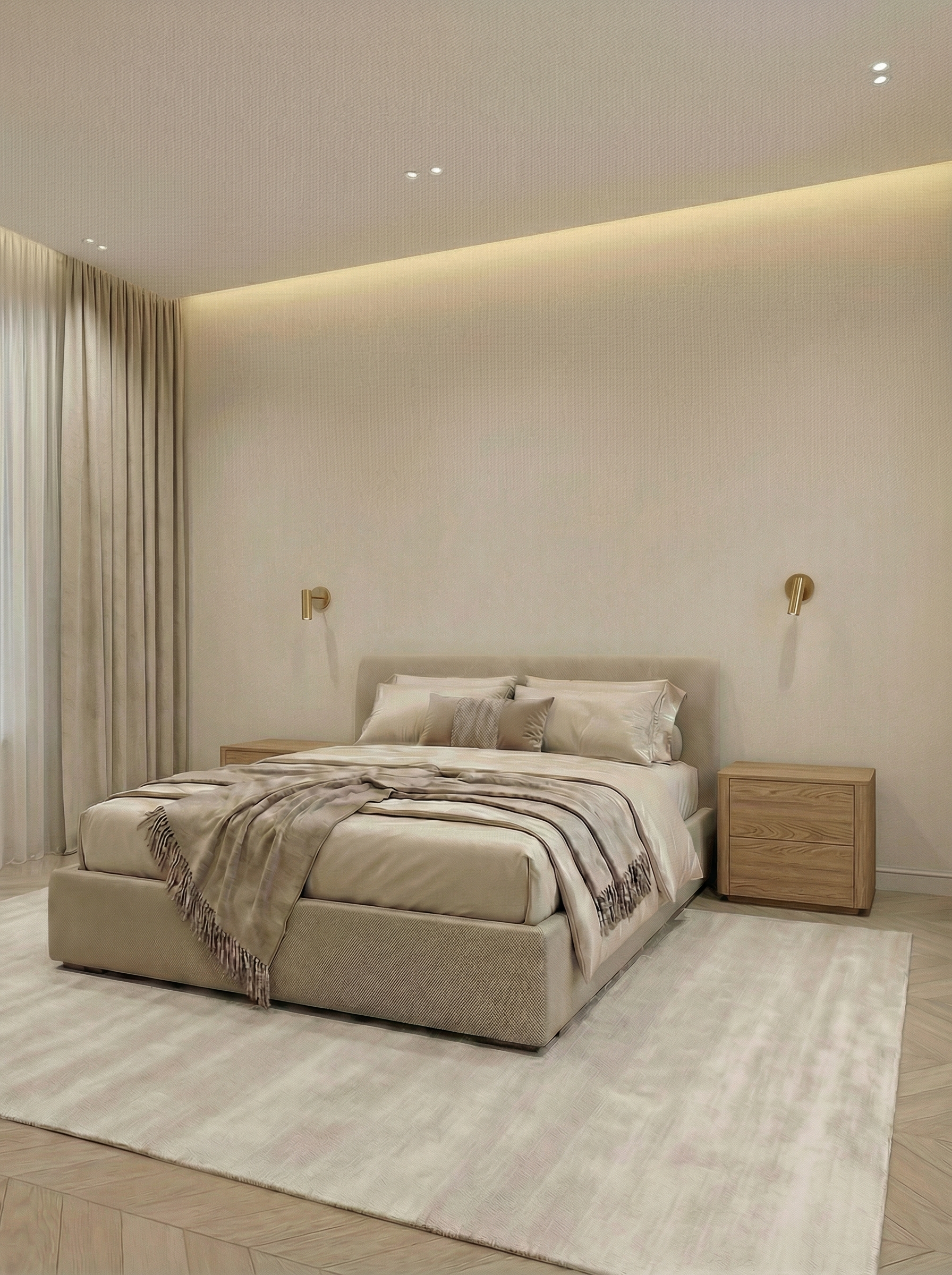 Дизайн спальни в стиле Классика — фото интерьера от нейросети RoomGPT