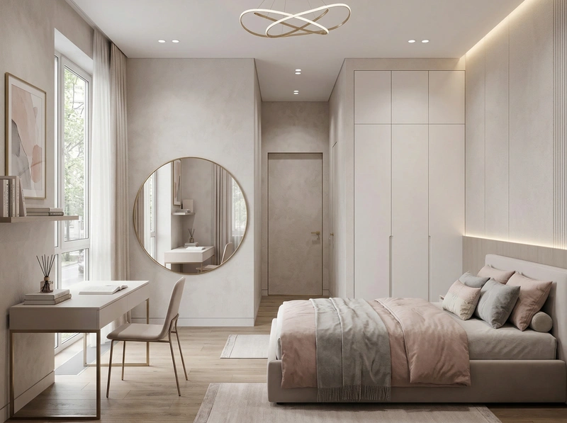 Дизайн детской в стиле Минимализм — фото интерьера от нейросети RoomGPT