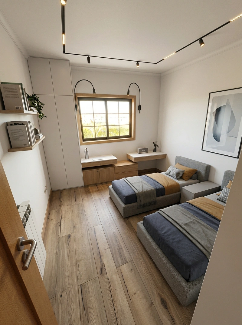 Дизайн детской в стиле Минимализм — фото интерьера от нейросети RoomGPT