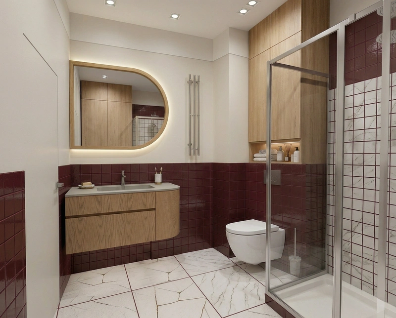 Дизайн ванной в стиле Минимализм — фото интерьера от нейросети RoomGPT