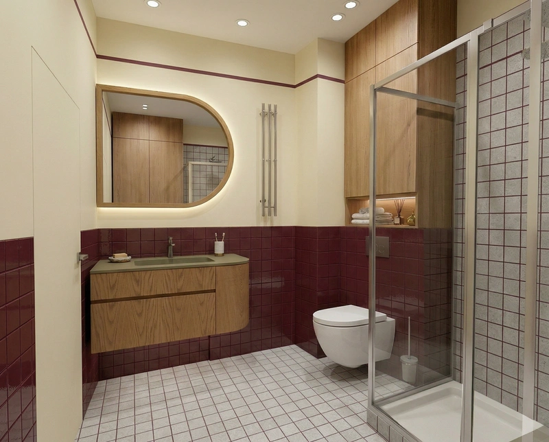 Дизайн ванной в стиле Без стиля — фото интерьера от нейросети RoomGPT