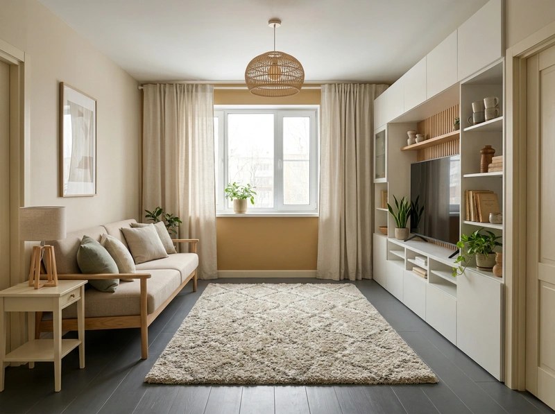 Дизайн кухни в стиле Хюгге — фото интерьера от нейросети RoomGPT