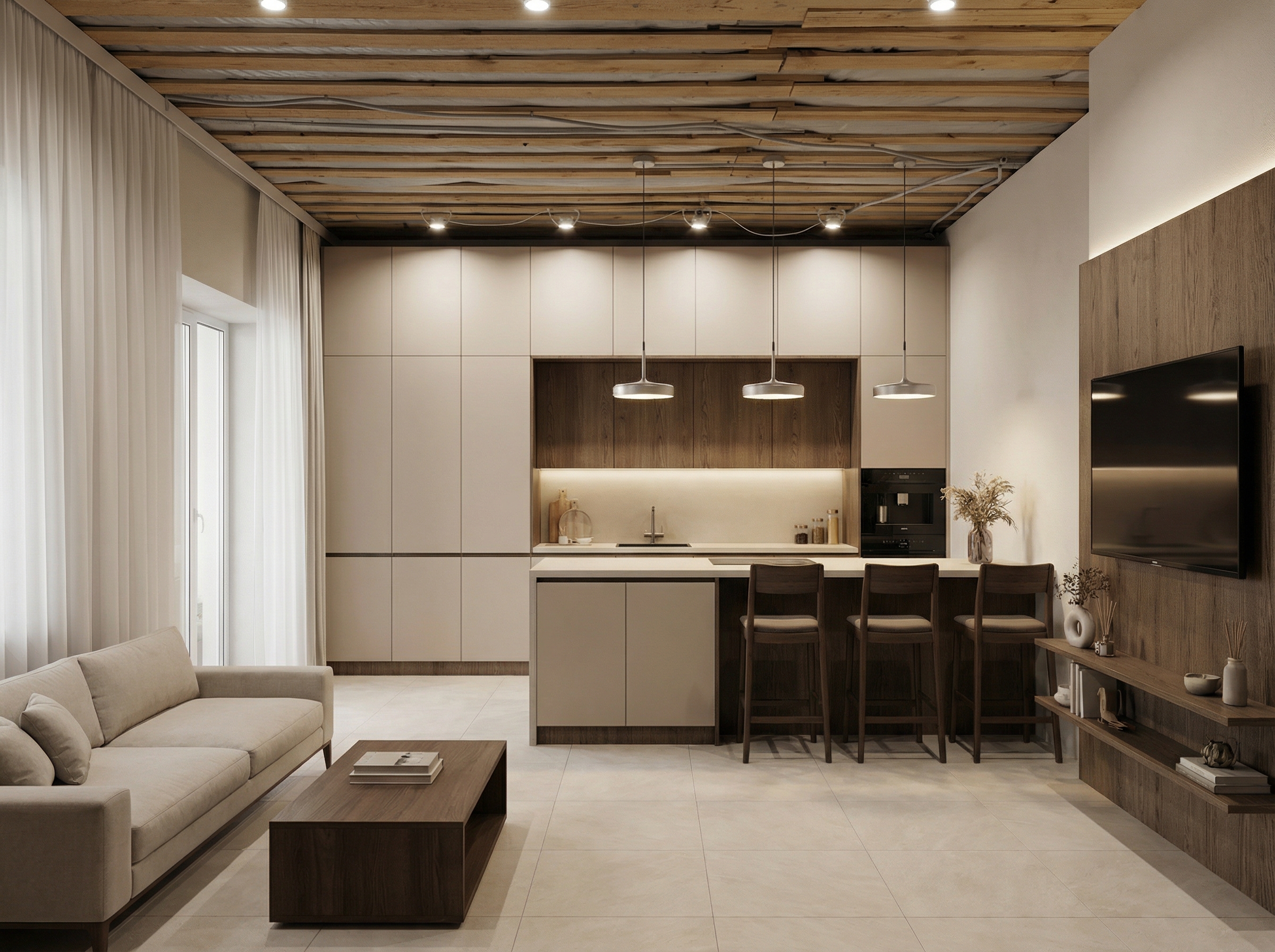 Дизайн кухни в стиле Минимализм — фото интерьера от нейросети RoomGPT