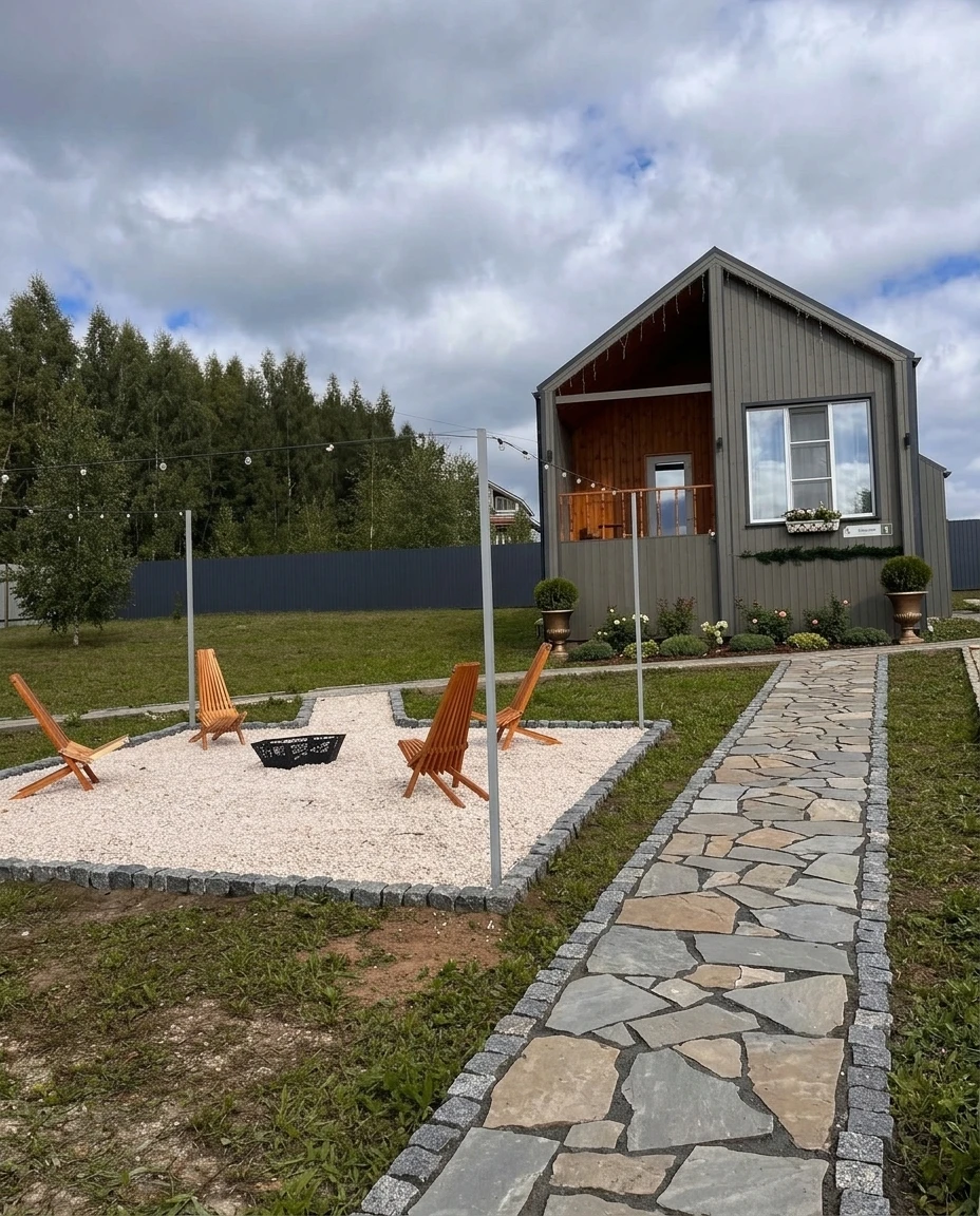 Дизайн участка в стиле Классика — фото участка от нейросети RoomGPT