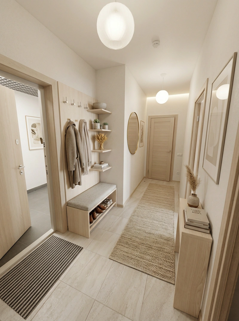 Дизайн интерьера в стиле Хюгге — Прихожая от нейросети RoomGPT