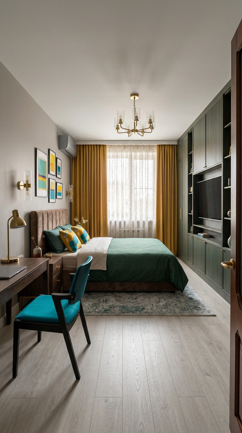 Дизайн интерьера в стиле Классика — Спальня от нейросети RoomGPT